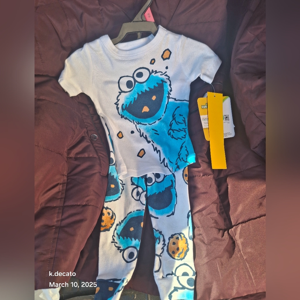 NWT Cookie Monster Pajamas